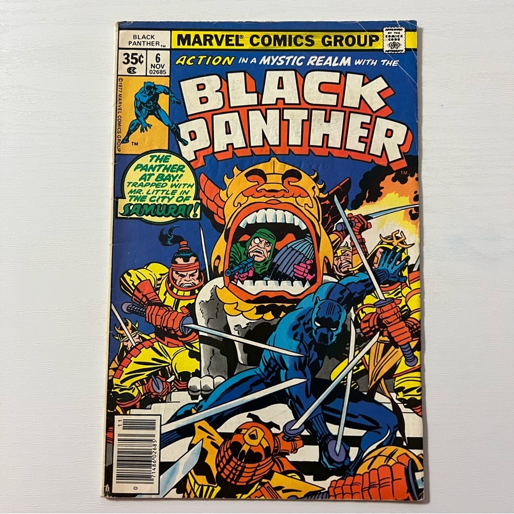 Marvel Comics Black Panther #6 Nov 1977 General Jakarra 1st App Bronze Age FN-